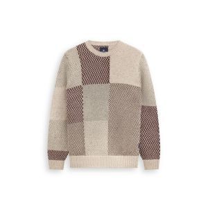 Pullover Crew-Neck Colourblock 1419 kit/grint