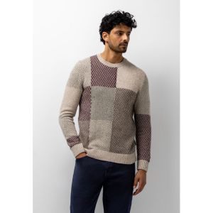 Pullover Crew-Neck Colourblock 1419 kit/grint
