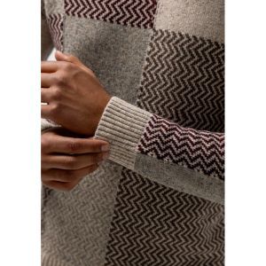 Pullover Crew-Neck Colourblock 1419 kit/grint