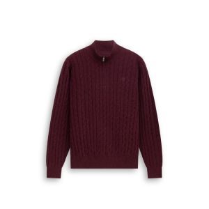 Pullover Sportzip Plain        6900 aubergine