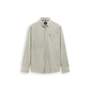 Shirt LS Print Poplin          3137 lichtgroen