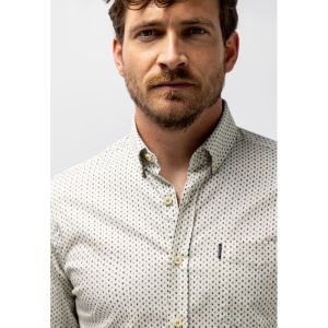 Shirt LS Print Poplin 3137 lichtgroen