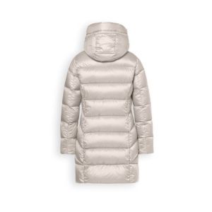 Coat ladies woven man-made fib - 7420 - silver