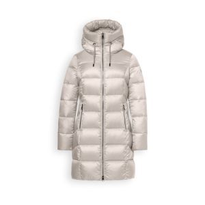 Coat ladies woven man-made fib - 7420 - silver